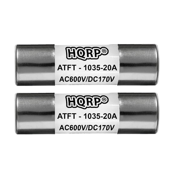 HQRP 2-Pack Spa Hot Tub Slow Blow Fuse, SC-20 Class G Time Delay 20 Amp Fuse 600 V Replacement for Bussmann SC-20, Buss Sc20, LIttelfuse SLC-20 Compatible with Balboa, Gecko, Vita Spas, Dynasty Spas