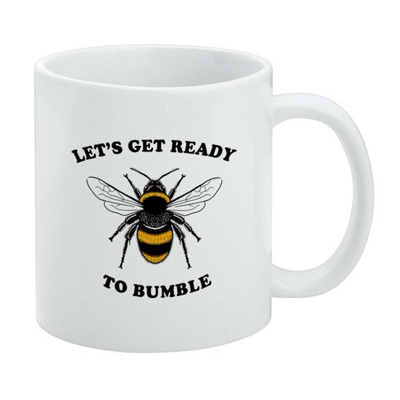 Let's Get Ready to Bumble Bee Rumble Funny Humor White Mug