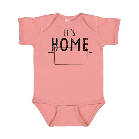 

Inktastic It s Home- State of Kansas Outline Distressed Text Gift Baby Boy or Baby Girl Bodysuit