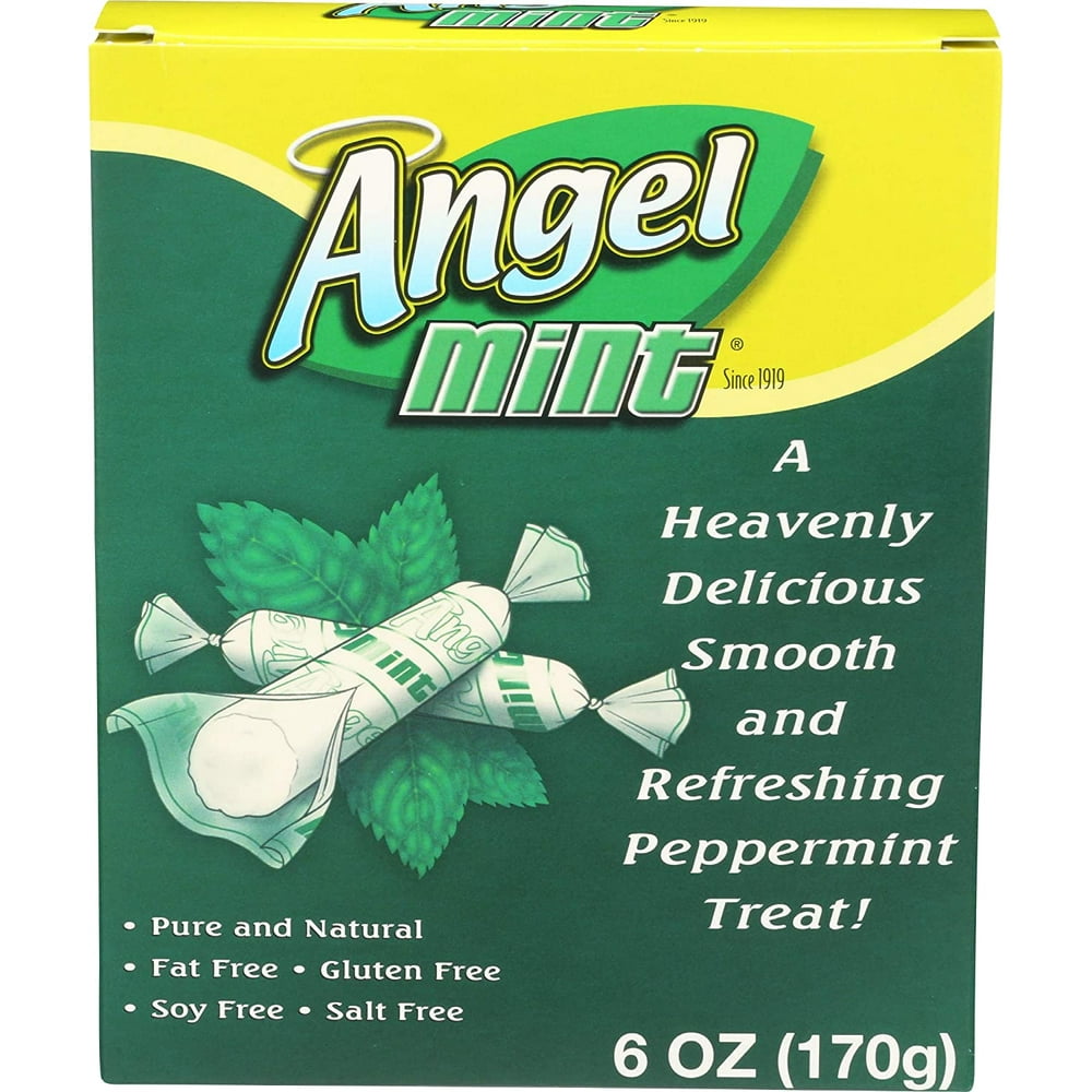 Angel Mints Original Peppermints Individually Wrapped All Natural 6 Oz