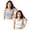 Grey 1PCS & White 1PCS, variant on 2 Pack Girls Underwear Long Vest Tank Top for Girls Developing Stage Summer Inner Wear Soft Breathable Camisole One Size