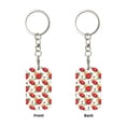 thumbnail image 2 of Goofa Rose Flowers Printed Rectangular Metal Keychain Bag Charm Floral Charm for Purse Keys Metal Keyring Gift for Women Accessories, 2 of 7