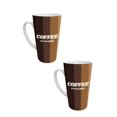thumbnail image 1 of Duo de tazas de cerámica 502 ml diseño coffee is my love language, 1 of 6