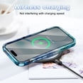 thumbnail image 4 of CASEFIV Compatible with iPhone Air Case 6.5 Inch 2025,Marble Pattern 3 in 1 Heavy Duty Shockproof Rugged Hard PC+Soft Silicone Drop Protective Women Girls Phone Cases for iPhone 17 Air,Blue Cyan, 4 of 7