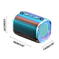 thumbnail image 2 of Weloille Intelligent Bluetooth Speaker Bluetooth Small Speakerhigh Sound Quality High Volume Car Mounted Household Card Insertion Subwoofer for Home, Cycling, Outdoor, Beach, 2 of 4