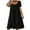 Black, variant on Plus Size Dress,Dresses for Women,Short Sleeve Solid Color Shift Dress Versatile Wardrobe Essential Beige