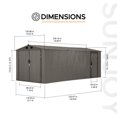 thumbnail image 3 of Sunjoy 10 ft. x 20 ft. Outdoor Storage Shed, Carport, Light Grey, 3 of 11