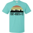 thumbnail image 3 of Inktastic Fort Worth Texas Skyline Retro T-Shirt, 3 of 5