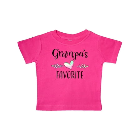 

Inktastic Grampas Favorite- Heart Grandchild Gift Baby Boy or Baby Girl T-Shirt