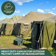 thumbnail image 2 of Heavy Duty Waterproof Canvas Tarp by CCS CHICAGO CANVAS & SUPPLY – Extra Durable Multipurpose Camping Tarp Cover with Rustproof Grommets for Industrial & Commercial Use, Olive Drab, 10 by 12 Feet, 2 of 3