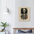 thumbnail image 4 of JRXY Halloween Wall Art Prints Boho Skeleton Ghost Black Cat Art Poster Decor for Halloween Gallery Wall Home Living Room Bedroom 16x20 in, 4 of 5