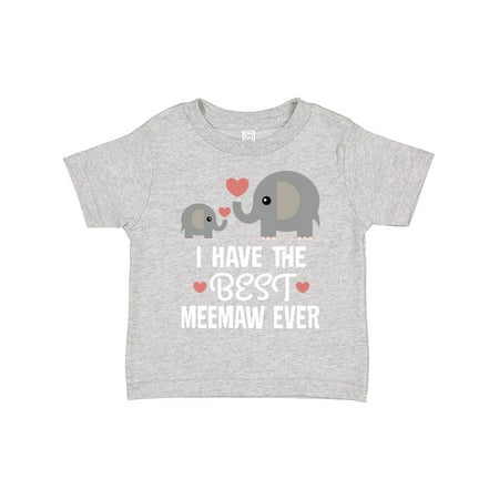 

Inktastic Best Meemaw Ever Grandkids Gift Toddler Boy or Toddler Girl T-Shirt