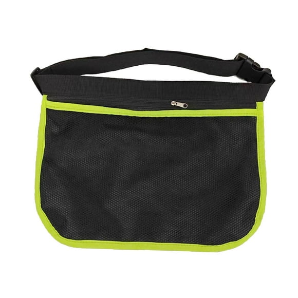 relayinert Porte-Balles de Tennis Pickleballs Taille Hanche Pochette en Maille Sac de Pickleball Rose Vert 35x26cm