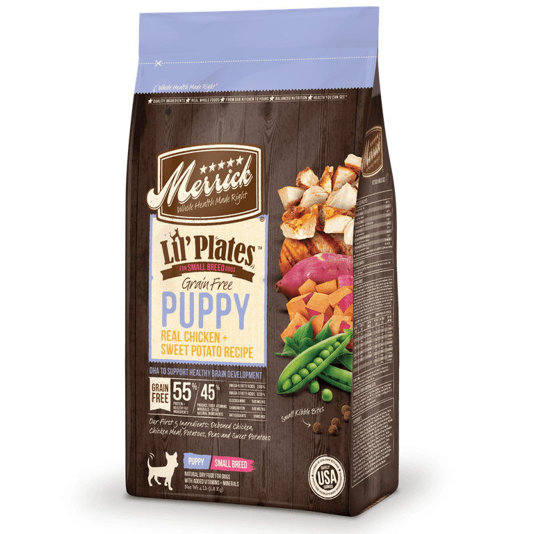 Merrick Lil Plates Grain Free Real Chicken Sweet Potato Puppy Dry Dog Food 12 lb Walmart