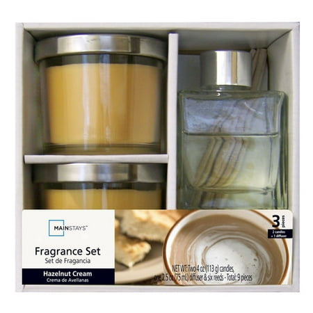 Mainstays Hazelnut Cream Fragrance Gift Set, 3 Piece