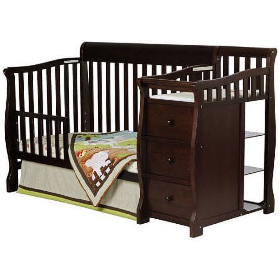 Dream On Me Brody 5-in-1 Convertible Crib with Changer, Espresso - image 2 of 4