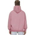 thumbnail image 6 of XIAONU Mens Hoodies Solid Color Drawstring-Free Pocket Hoodie Long Sleeve Casual Loose Pullover Hooded Sweatshirt, 6 of 7