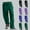 Green pants for women, variant on ABPWLY Pants for Women Loose Pants for Women Casual Drawstring Elastic Waist Straight Leg Pants Solid Lightweight Silky Satin Long Trousers Work Pants Women