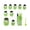 Green, variant on 9 PCS Stainless Steel Mini Cookie Cutters, Multi-Shape Sandwich & Fruit Molds Including Dinosaur, Heart, Star, Round and Flower, Vegetable Cutting and Baking Creation
