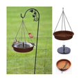 thumbnail image 4 of Er Hangable Sturdy Bird Solar Sprinkler Pedestal Bird Bath Fountain Without Pump_Perfect Gift, 4 of 5