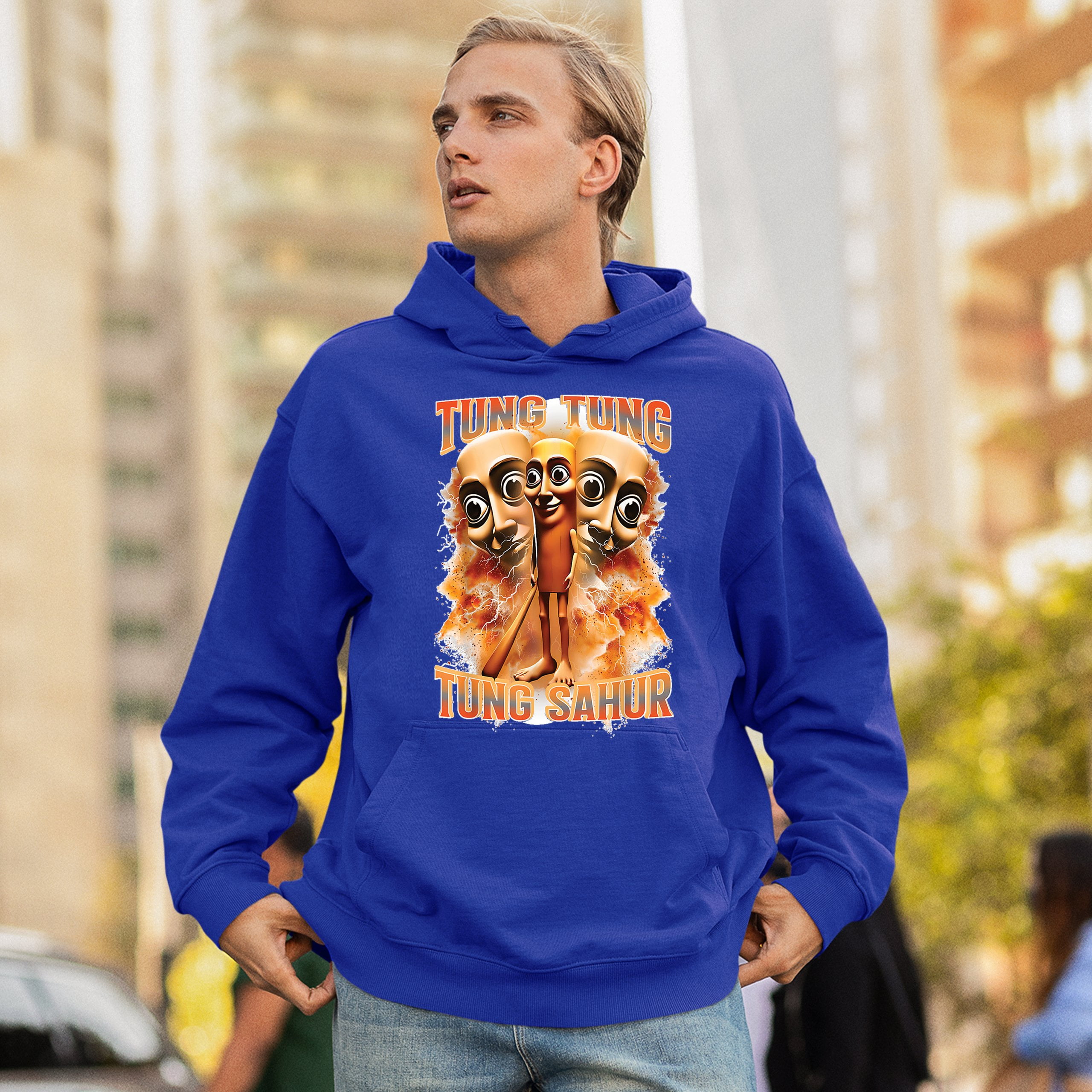 tntntutu ショウワ リトル アニマルズ ニットパーカー Tung Tung Tung Sahur Unisex Hoodie Fun Italian Brainrot Gen Z