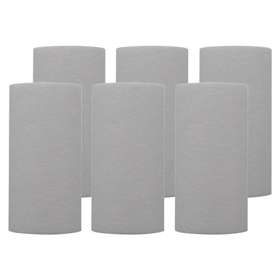 Tier1 5 Micron 5 Inch x 2.5 Inch | 6-Pack Spun Wound Polypropylene Under Sink Sediment Water Filter Replacement Cartridge | Compatible with Pentek P5-478, 155030-43, Home Water Filter