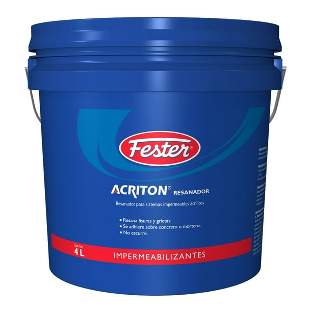 Resanador para Sistemas Impermeables Acrilicos Fester Acriton Resanador 4 L