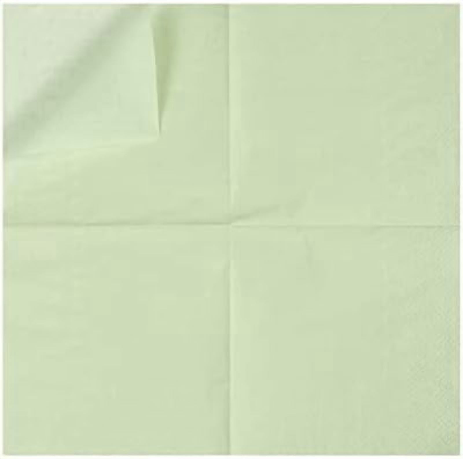 300 Pack Cocktail Napkin 2-Ply Dessert Napkins Folded 5 x 5 Inches Disposable Napkins for Dinner Wedding Birthday Party Bridal Anniversary Reception Event (300, Sage-Green)