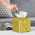 thumbnail image 6 of Yiaed Duck1 Print Tissue Box Cover, PU Leather Decorative Organizer for Tabletop, Bathroom, Car, Office Creative Decorative, 6 of 7