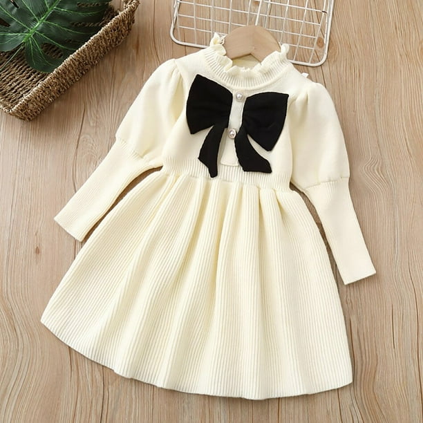 Nuevo vestido para ninas Ninas 1 8 anos Otono Invierno Ninos Princesa Sueter lindo Vestido de punto Fiesta de cumpleanos Trajes Bebe nina VestidosTag 130 6 7T Gao Jinjia LED Walmart en linea