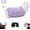 Purple, variant on Remote Control Electric Car Tail, Cute Fuzzy Wagging, USB Rechargeable Universal Fit Vehicle Exterior Accessory,Wagging Plush Fuzzy Ornament for Auto Trunk Bumper (Blue)