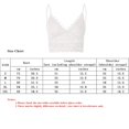 thumbnail image 5 of TQWQT Tank Top for Women Sexy Floral Lace Crop Cami Top Sheer Wirefree Longline Bralette,White L, 5 of 5