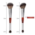 thumbnail image 3 of Brocha de maquillaje de dos cabezales, brocha de pelo de tres colores, brocha para rubor de doble uso, brocha reparadora de sombras de nariz, herramientas de belleza universales, fácil de, 3 of 6