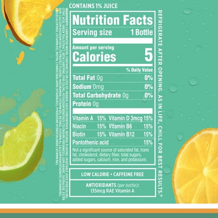 Sparkling Ice® Naturally Flavored Sparkling Water, Lemon Lime 17 fl oz Plastic Bottle