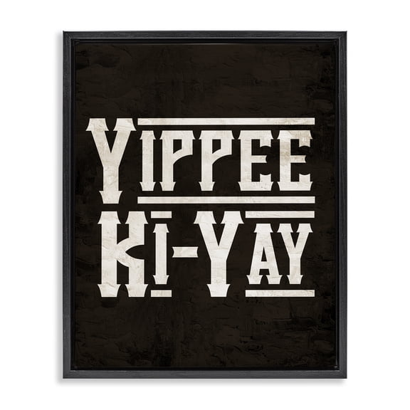 Stupell Industries Bohemian Black Floating Frame Canvas Art, 17 x 21, by Kim Allen