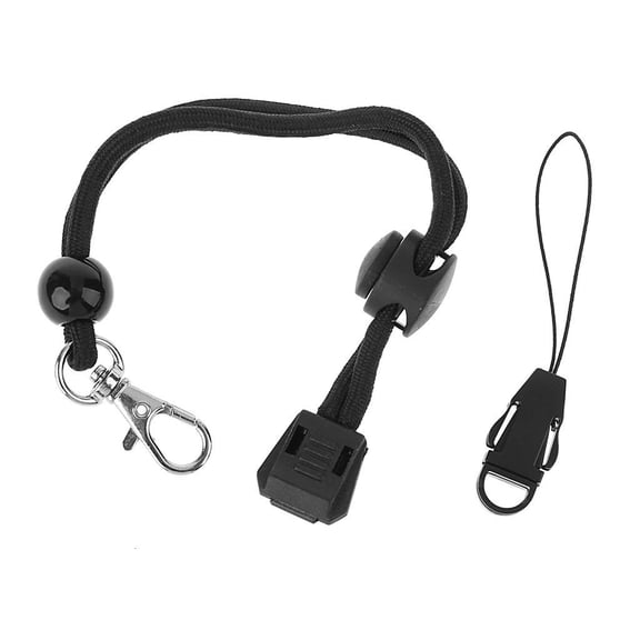 lanema Flashlight Straps Lanyard Outdoor Tool Black Paracord Adjustable Anti Lost For Torch Camera Phone