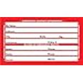 thumbnail image 3 of Carte d'État Médicale d'Urgence et Portefeuille de Contact - avec Porte-Badge Vertical Refermable (Rouge), 3 of 4
