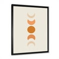 thumbnail image 2 of Designart 'Minimalist Different Moon Phases' Modern Framed Art Print, 2 of 4