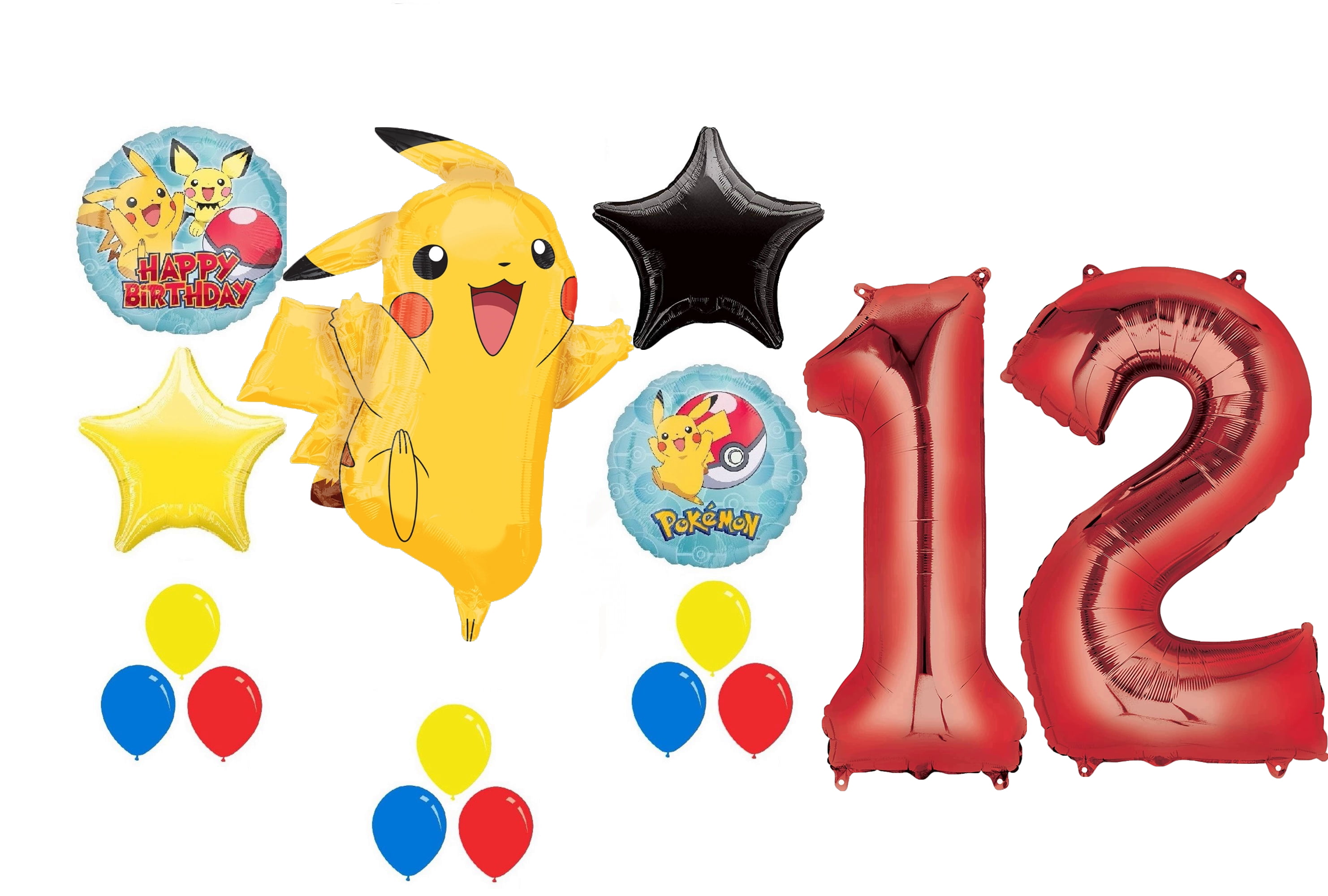 Bouquet de globos Pokémon  Pokemon party decorations, Pokemon party, Party  decorations