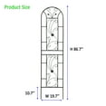 thumbnail image 2 of 4-Pack 86.7"H×19.7"W Black Peacock Style Metal Garden Trellis Rustproof Support for Climbing Plants & Flowers, 2 of 16