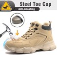 thumbnail image 4 of Sogetch Waterproof Steel Toe Work Boots for Men Women Non-Slip Industrial Construction Safety Shoes, 4 of 9