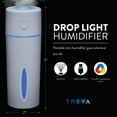 thumbnail image 6 of Treva Drop Light Cool Mist Travel USB Ultrasonic Humidifier, 150 ml with LED Lights, 6 of 7