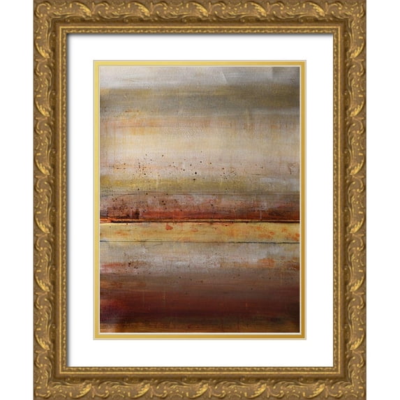 Peter, Christopher 15x18 Gold Ornate Wood Framed with Double Matting Museum Art Print Titled - Tectonics 2