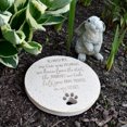 thumbnail image 2 of Pavilion Gift Company 22214 Beloved Pet-10 Inch Round Weather Proof 10" Garden Stone, Beige, 2 of 5