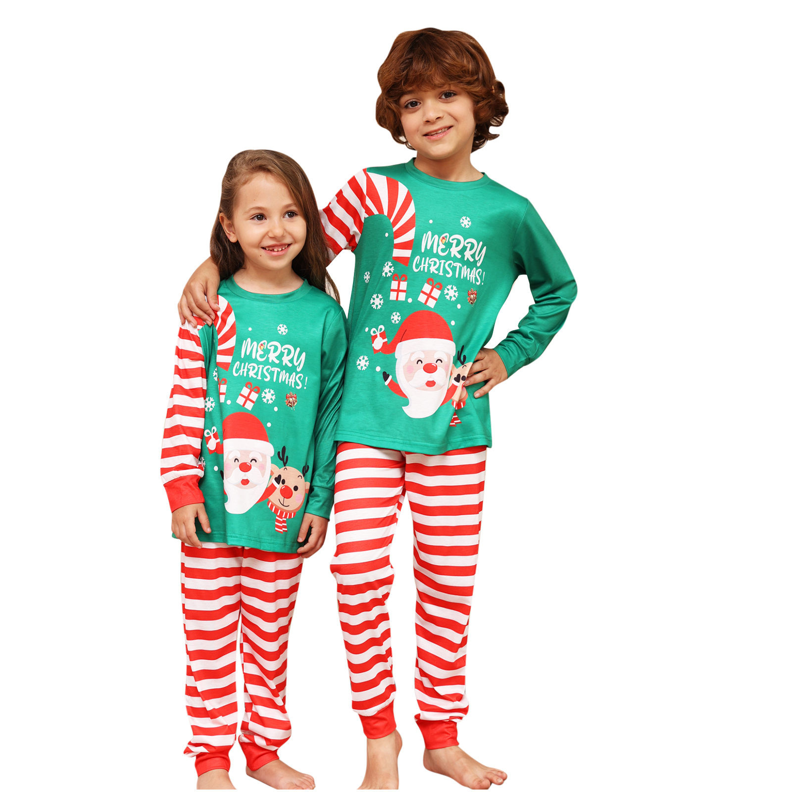 Santa Claus Printed Family Christmas Matching Pajamas Sets - 2023 ...