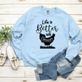 thumbnail image 4 of Life is Better With Chickens, Farm Sweatshirt, Chicken Pullover, Chicken Lover Sweatshirt, Farm Animal Sweatshirt, Chicken Sweatshirt, 4 of 10