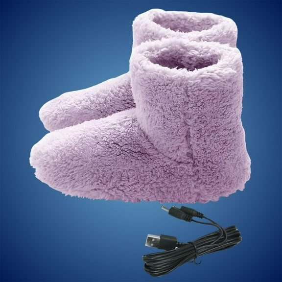 USB Powered Heated Foot Warmers with Ankle Support for Fast Soothing Relaxation in Winter