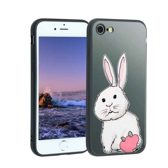 Compatible with iPhone 7 Phone Case, Cute-Rabbit-39 Case Men Women, Flexible Silicone Shockproof Case for iPhone 7