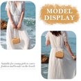 thumbnail image 5 of Bolso pequeño de paja para mujer, bolso tejido de rafia para verano, bolso de noche de mimbre para fiesta y boda, 5 of 5