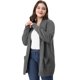 thumbnail image 3 of Cárdigan Suéter Agnes Orinda Frente Abierto Collar De Chal TalExtPaMujer Gris XXL, 3 of 6